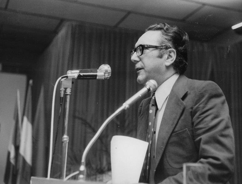 Camillo Benvento al VI Congresso UIL  21-25 marzo 1973 Rimini